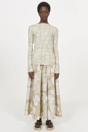 Women Rodebjer Columbina Sketchbook Jersey Top