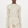 Women Rodebjer Columbina Sketchbook Jersey Top
