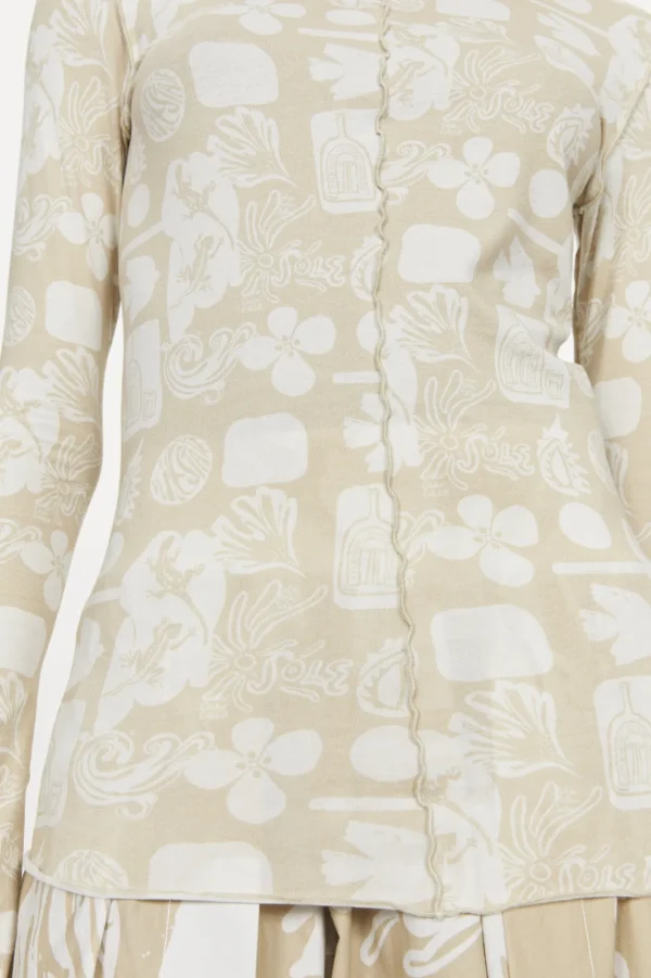 Women Rodebjer Columbina Sketchbook Jersey Top