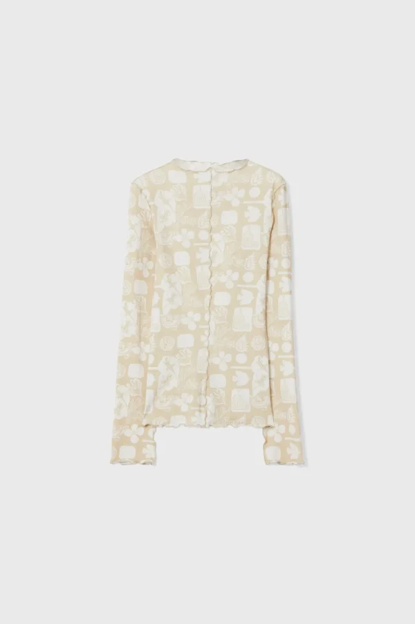 Women Rodebjer Columbina Sketchbook Jersey Top