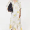 Women Rodebjer Dakota Leaf Hammered Dress
