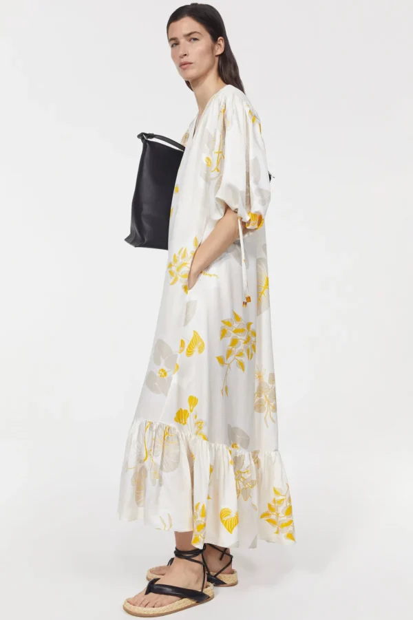 dakota_leaf_hammered_dres_1-1.webp Women Rodebjer Dakota Leaf Hammered Dress