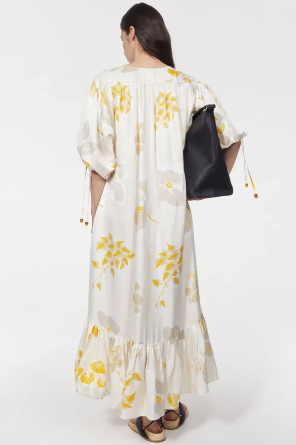 dakota_leaf_hammered_dres_3-2.webp Women Rodebjer Dakota Leaf Hammered Dress