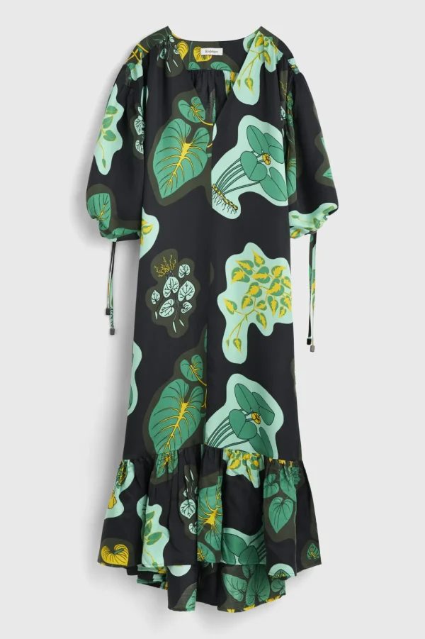dakota_leaf_hammered_dres_4.webp Women Rodebjer Dakota Leaf Hammered Dress