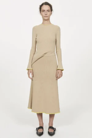 Women Rodebjer Fly Rib Knitted Skirt