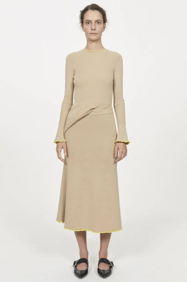 Women Rodebjer Fly Rib Knitted Skirt