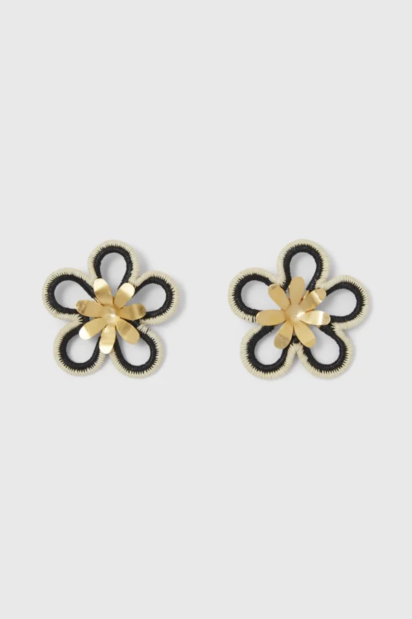 Women Rodebjer Palm Flower Earring