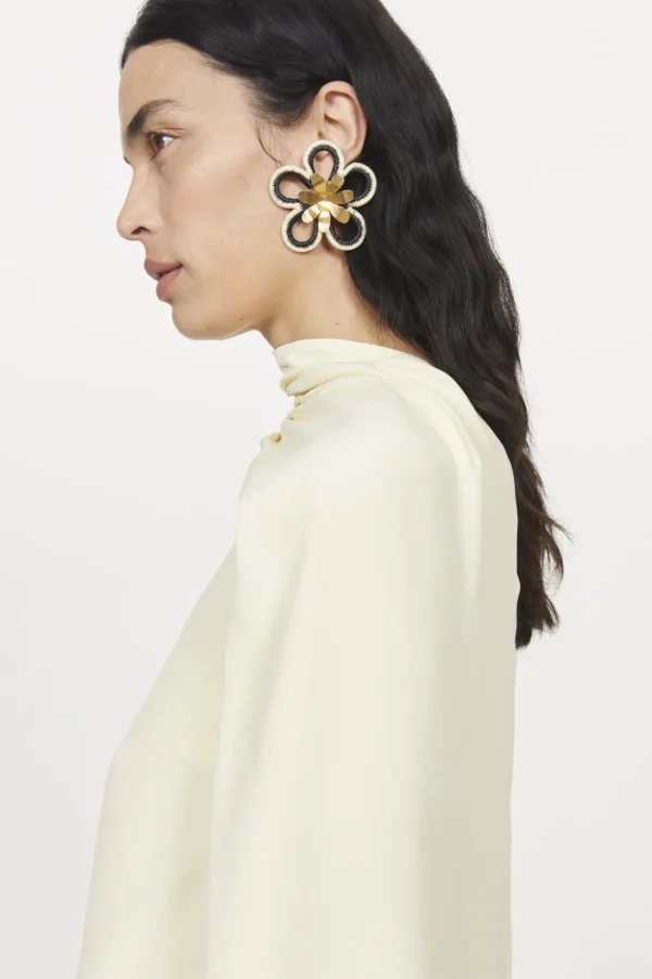Women Rodebjer Palm Flower Earring