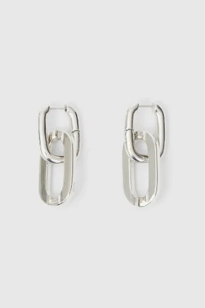 Women Rodebjer Sphere Plain Metallic Silver Earring