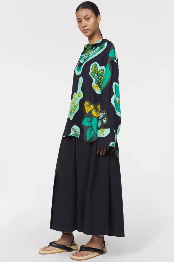 sunshine_leaf_shirt_rodeb_1-4.webp Women Rodebjer Sunshine Leaf Shirt