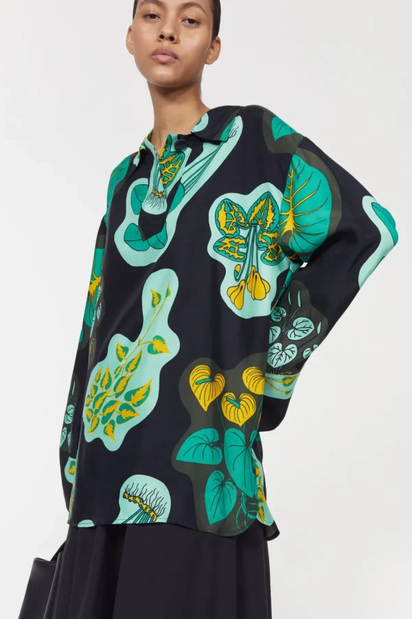 sunshine_leaf_shirt_rodeb_2-2.webp Women Rodebjer Sunshine Leaf Shirt