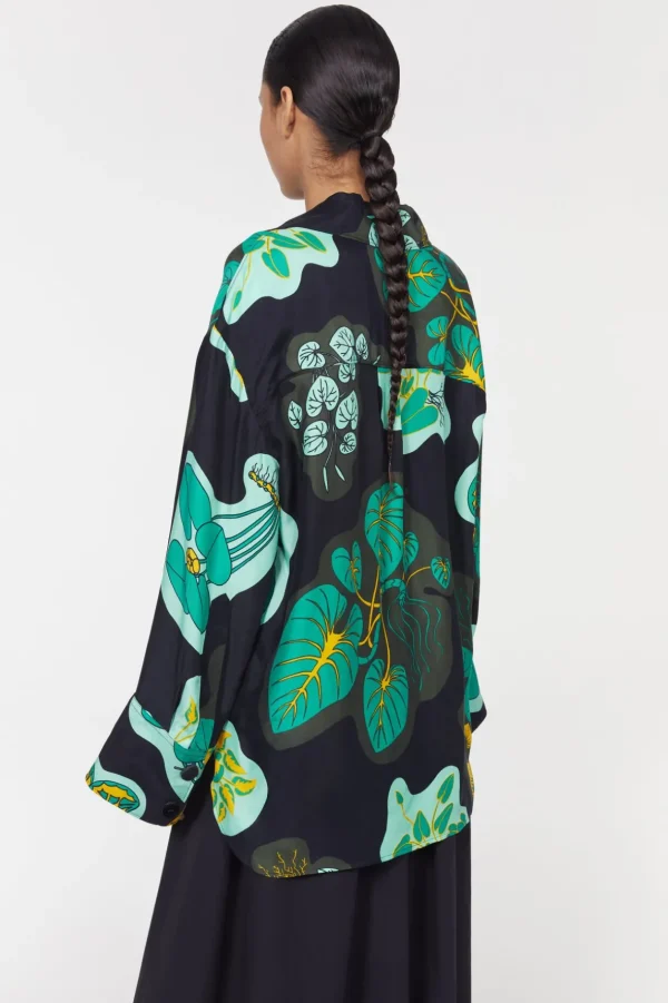 sunshine_leaf_shirt_rodeb_3-2.webp Women Rodebjer Sunshine Leaf Shirt